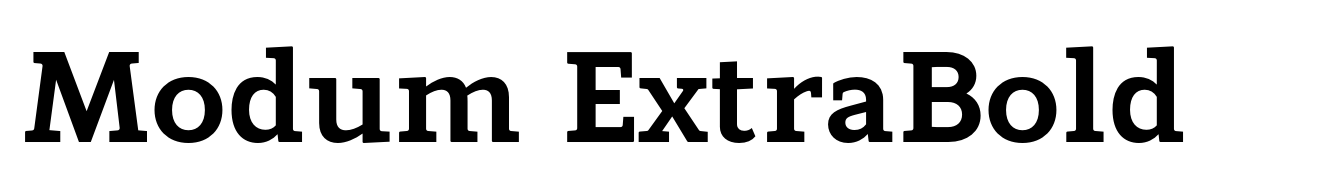 Modum ExtraBold